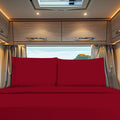 RV/Trailer 4-Piece 3 Line Embroidery Bed Sheet Set - Soft as a Hotel Premium Quality