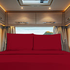 RV/Trailer 4-Piece 3 Line Embroidery Bed Sheet Set - Soft as a Hotel Premium Quality