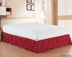 1-Piece Multi-Ruffle Bed Skirt - 15 inch Drop - Classy Bed skirt