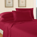 Essential 6-Piece 3-Line Embroidery Sheet Set, Soft as a Hotel Premium Quality,  Moody Shades