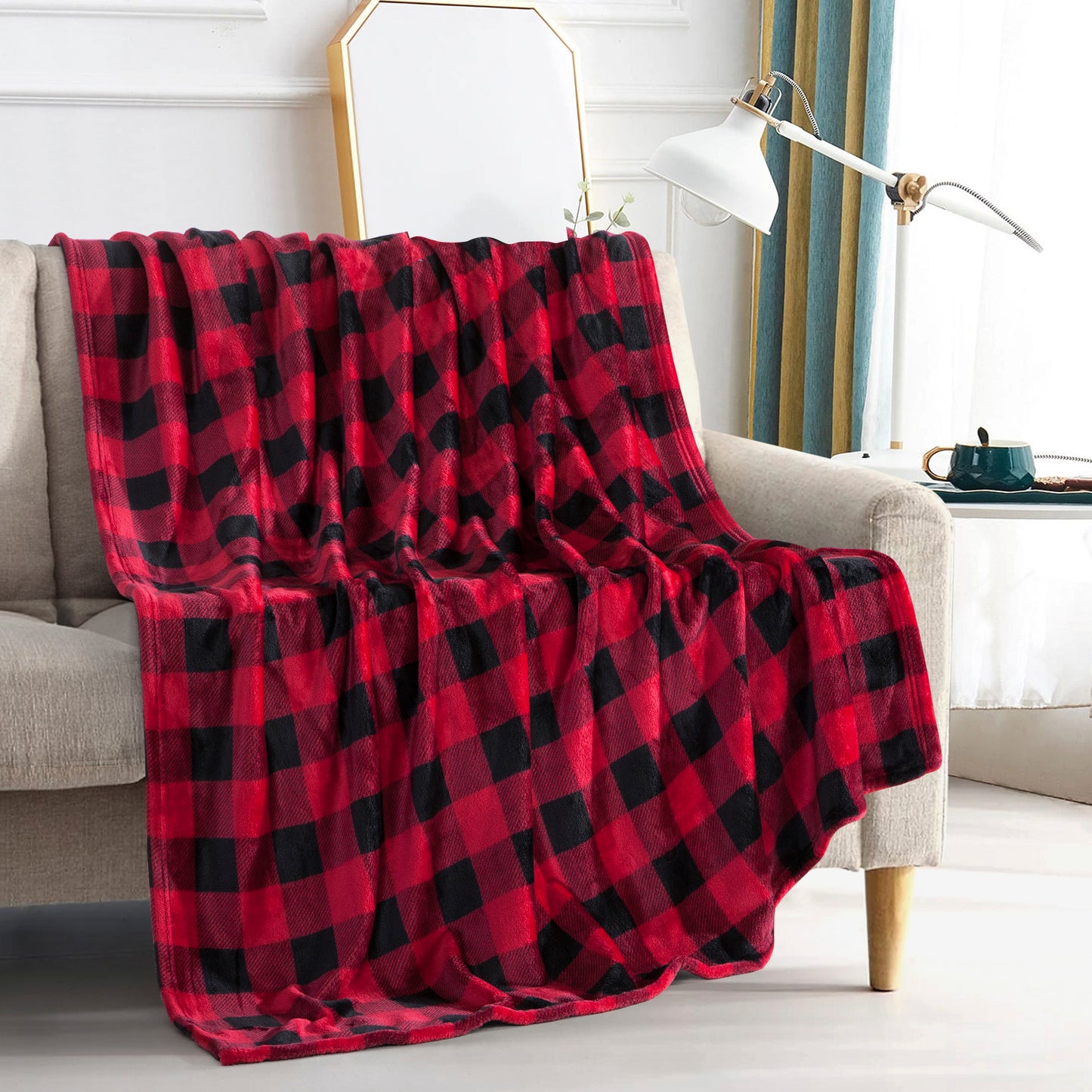 Elegant Comfort Plush All Season Lightweight Throw Blanket - 50 x 60 inches