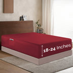 Extra Deep Pocket 18"-24" Single Fitted Sheet for High Mattress, Moody Shades