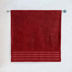 1-Piece Premium Turkish Cotton 4 Lines Stripe Jumbo Towel, 35x 70 inch