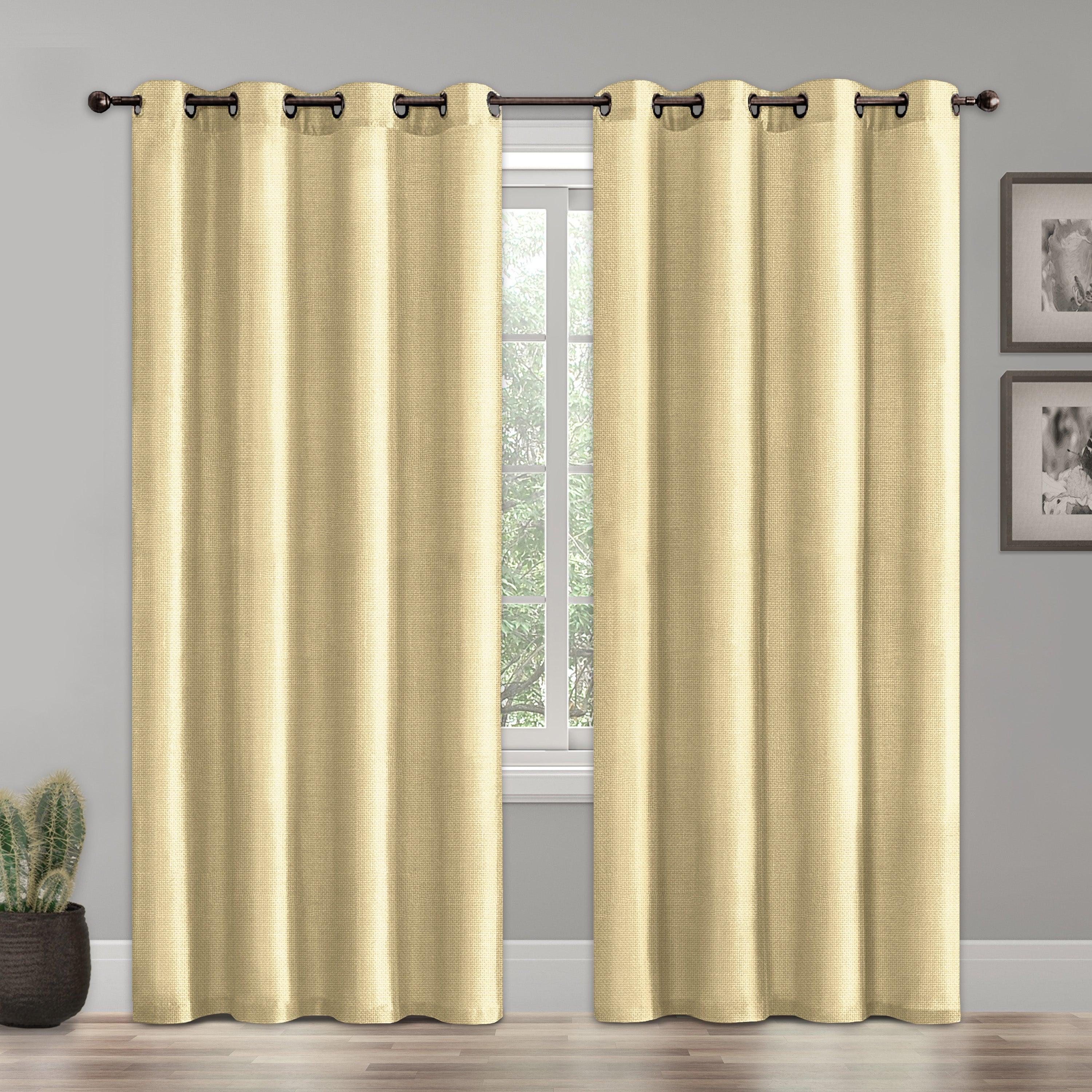 Set of 2 Room Darkening Grommet Top Curtains