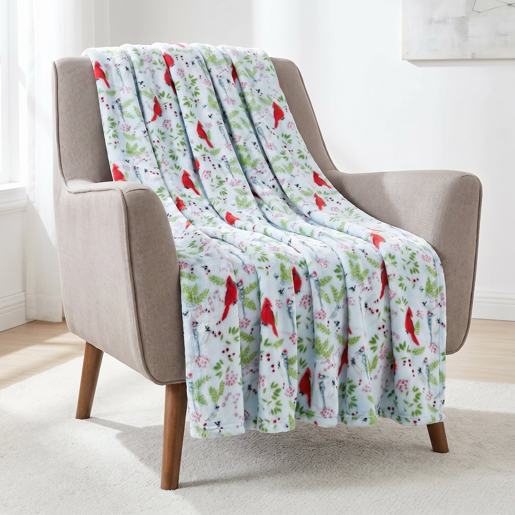 Ultra Soft Lightweight Printed Throw Blanket - 50 x 60 inches