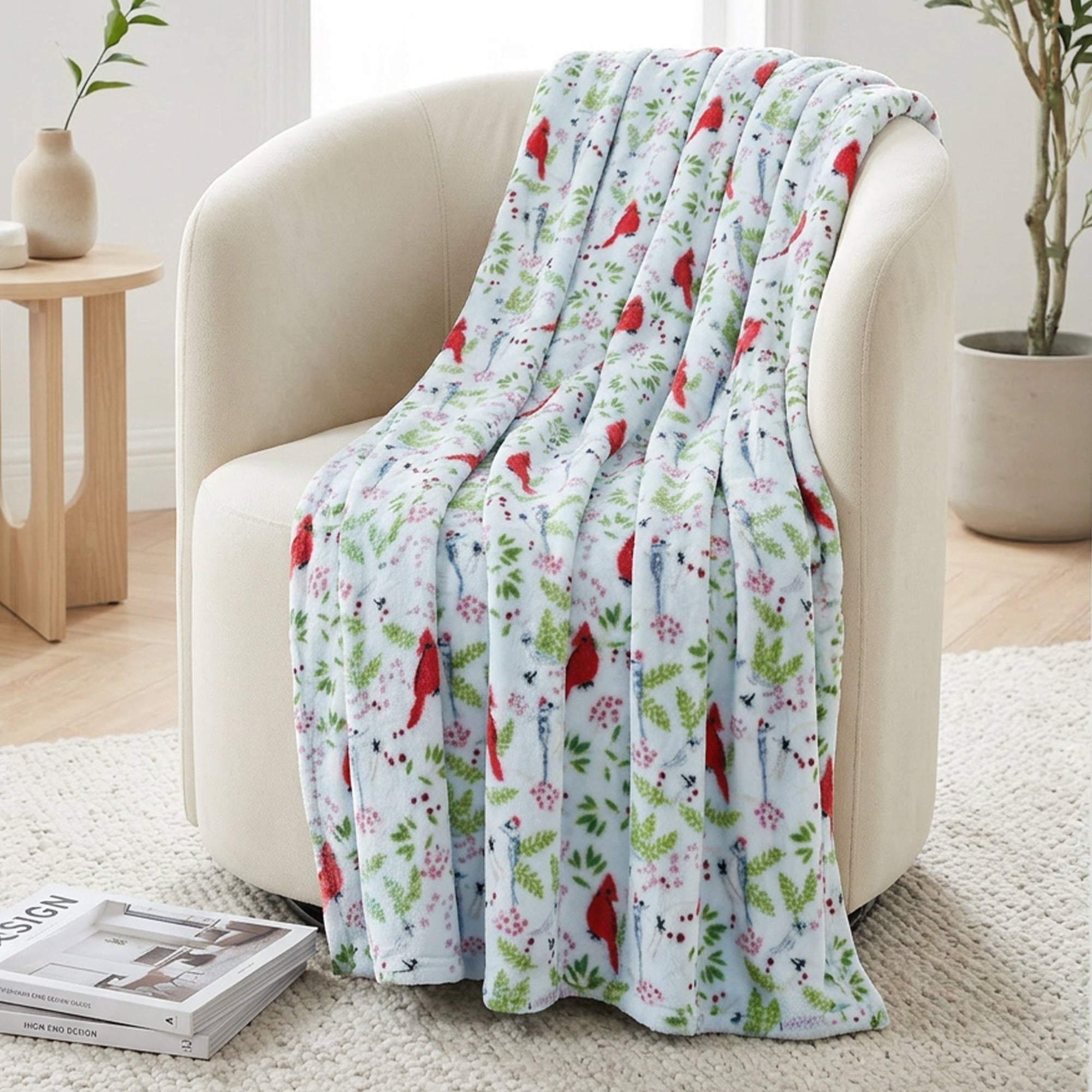 Ultra Soft Lightweight Printed Throw Blanket - 50 x 60 inches