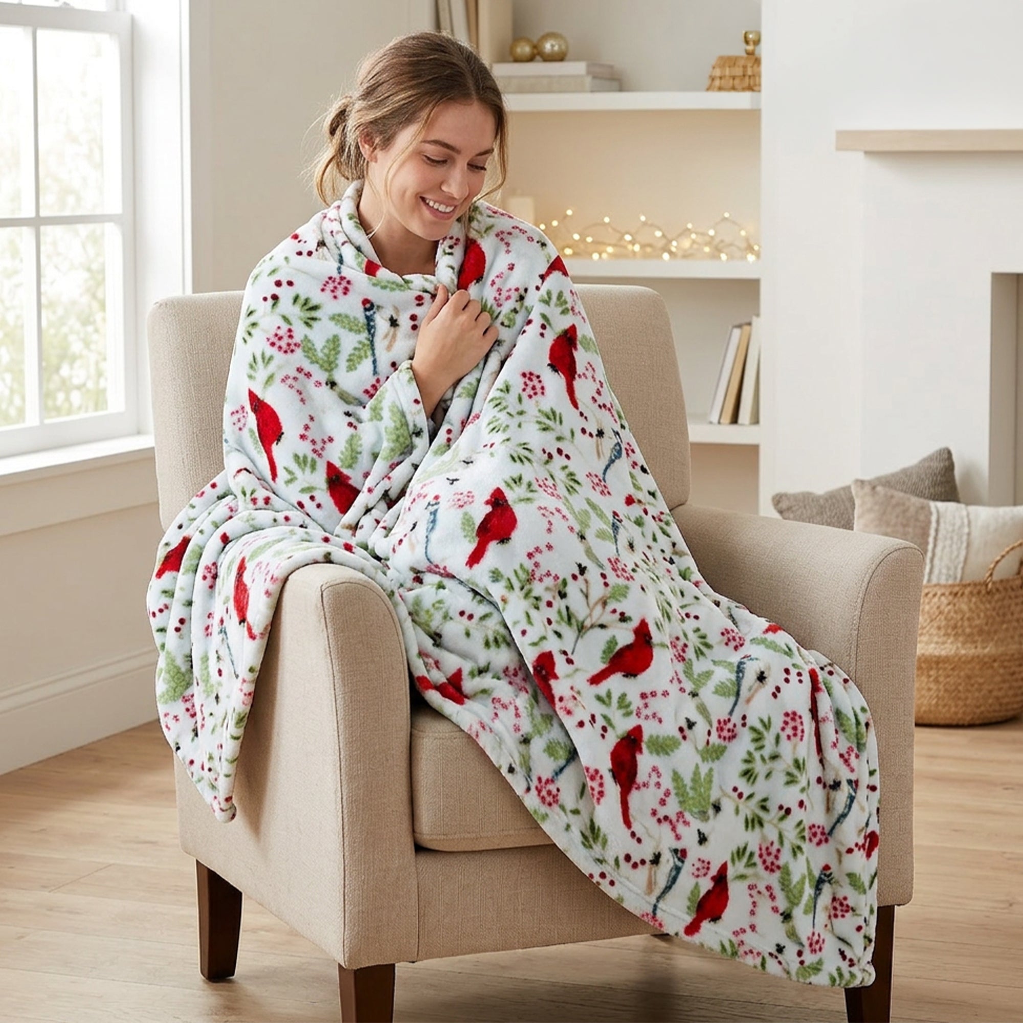 Ultra Soft Lightweight Printed Throw Blanket - 50 x 60 inches