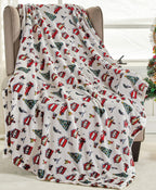 50" x 60" Holiday Velvet Plush Blanket Throw - 50 x 60 inches