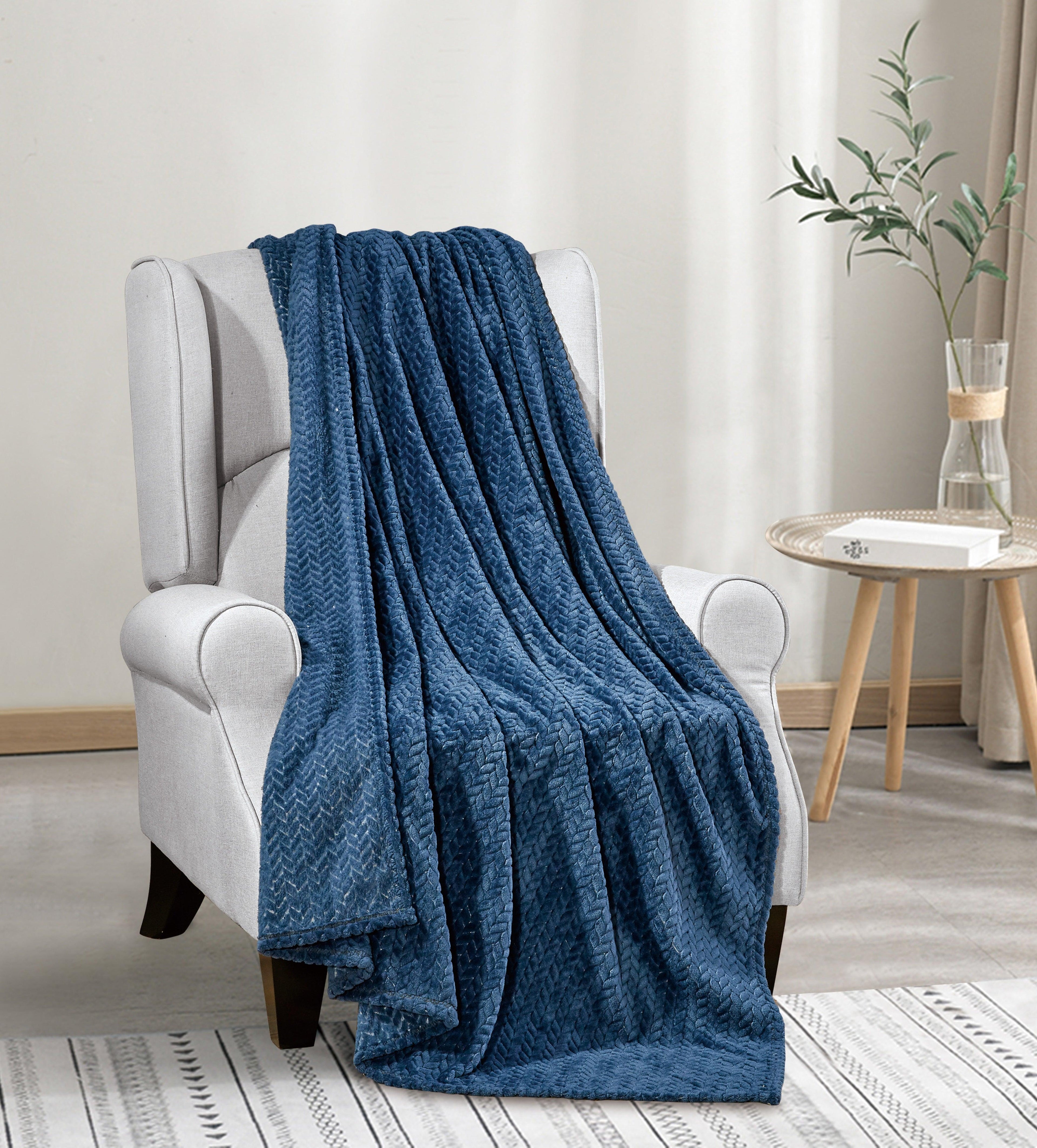 Plush All Season Lightweight Throw Blanket - 50 x 60 inches