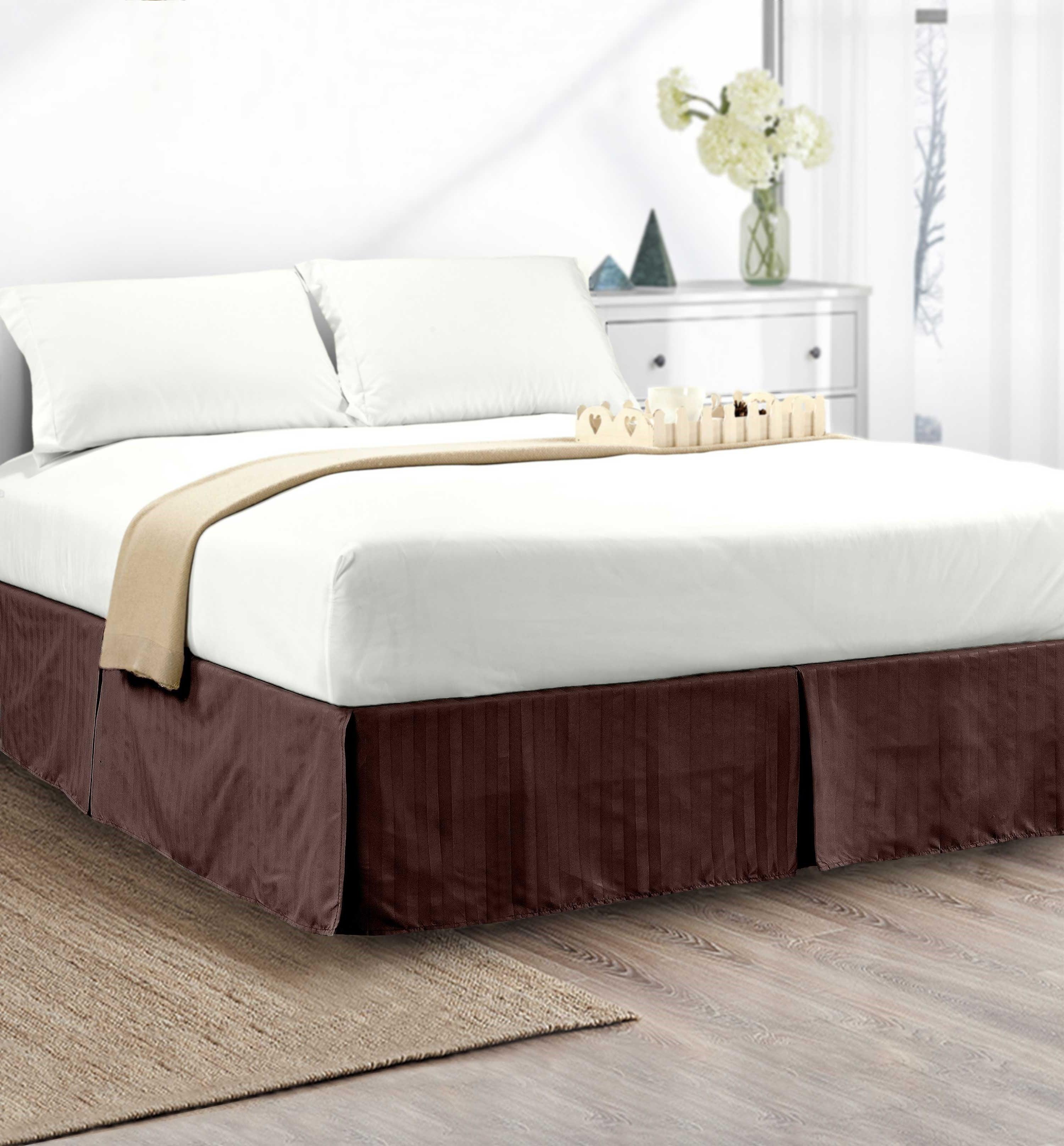 1-Piece Stripe Bed Skirt - 14 inch Drop