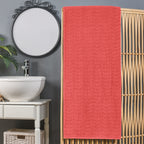 1-Piece Premium Turkish Cotton Braided Oversized Bath Sheet Towel 40 x 80 Inch