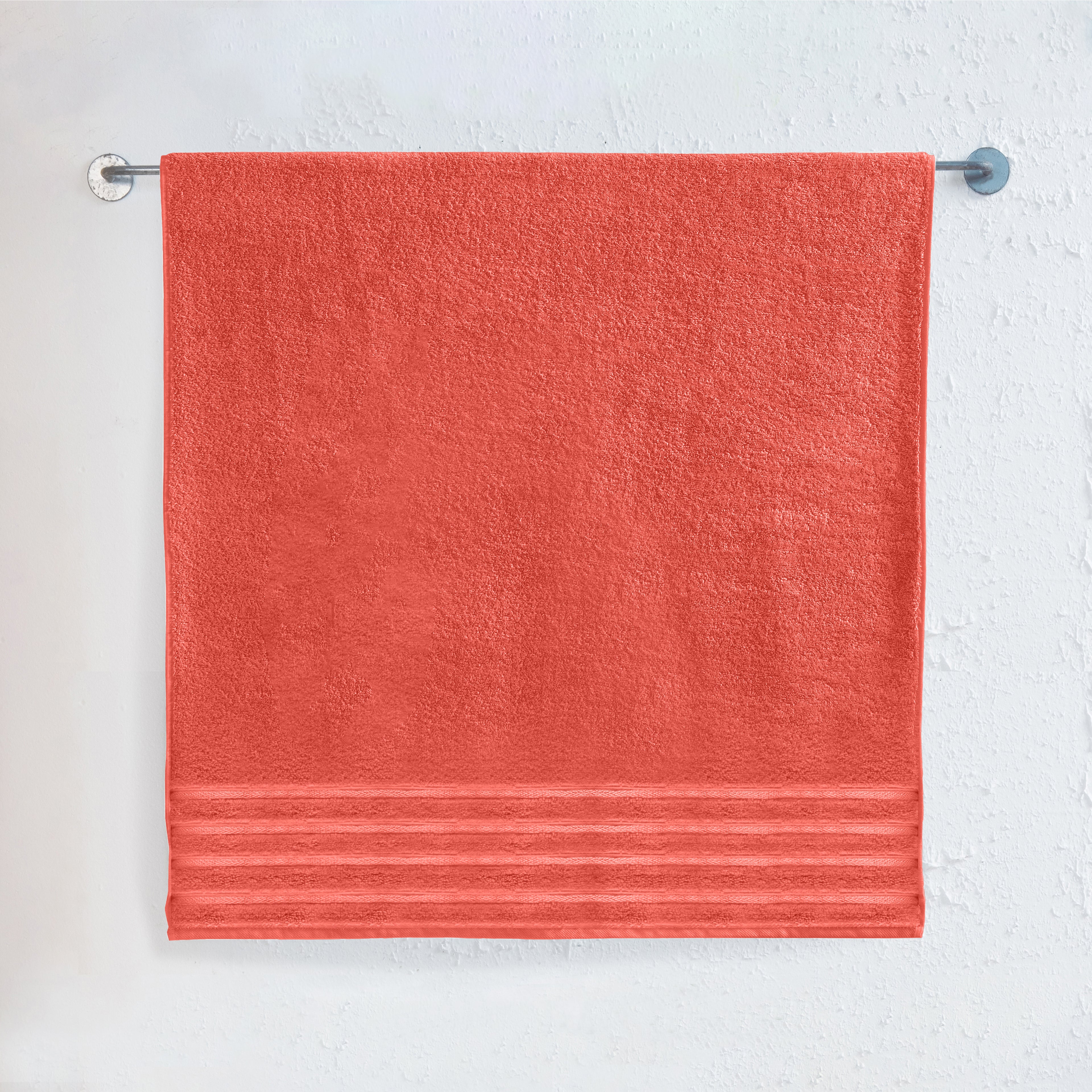 1-Piece Premium Turkish Cotton 4 Lines Stripe Jumbo Towel, 35x 70 inch