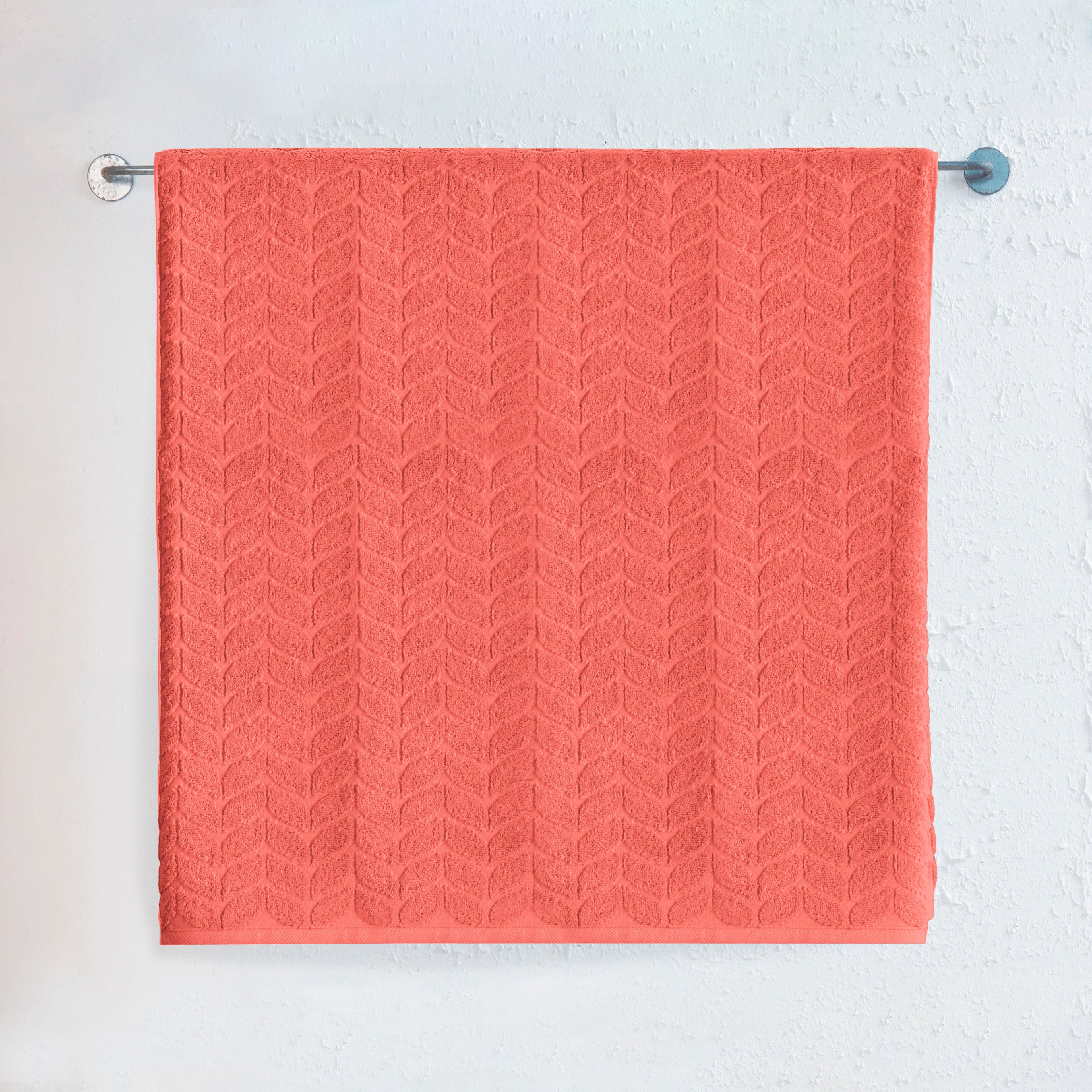 1-Piece Premium Turkish Cotton Braided Jumbo Towel, 35x 70 inch