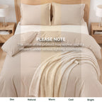 Essential 3-Piece Solid Duvet Cover Set