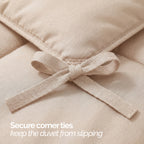Essential 3-Piece Solid Duvet Cover Set