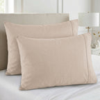 Set of 2 Pillowcases- 3 Line Embroidery
