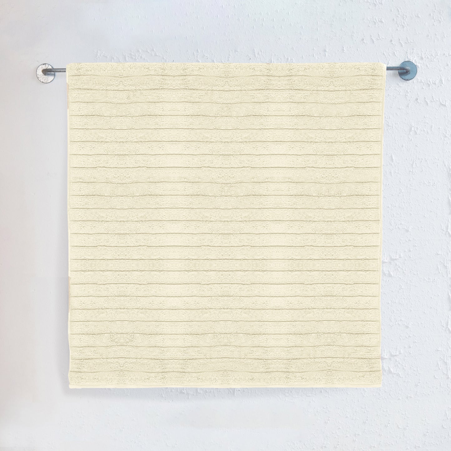 Elegant Comfort 1-Piece Premium Turkish Cotton Corduroy Stripe Jumbo Towel, 35x 70 inch