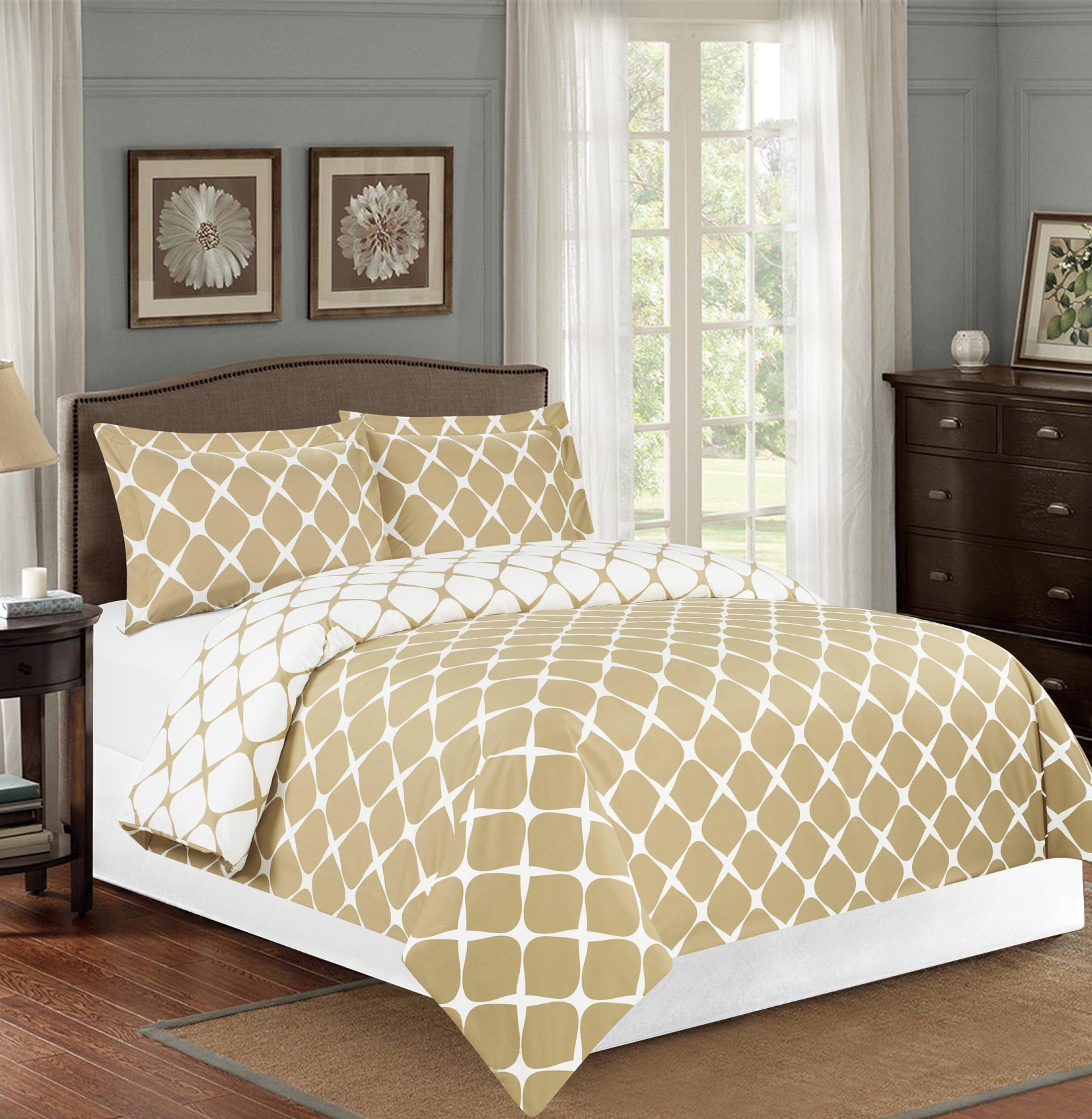 Bloomingdale Pattern, 3-Piece Duvet Cover Set