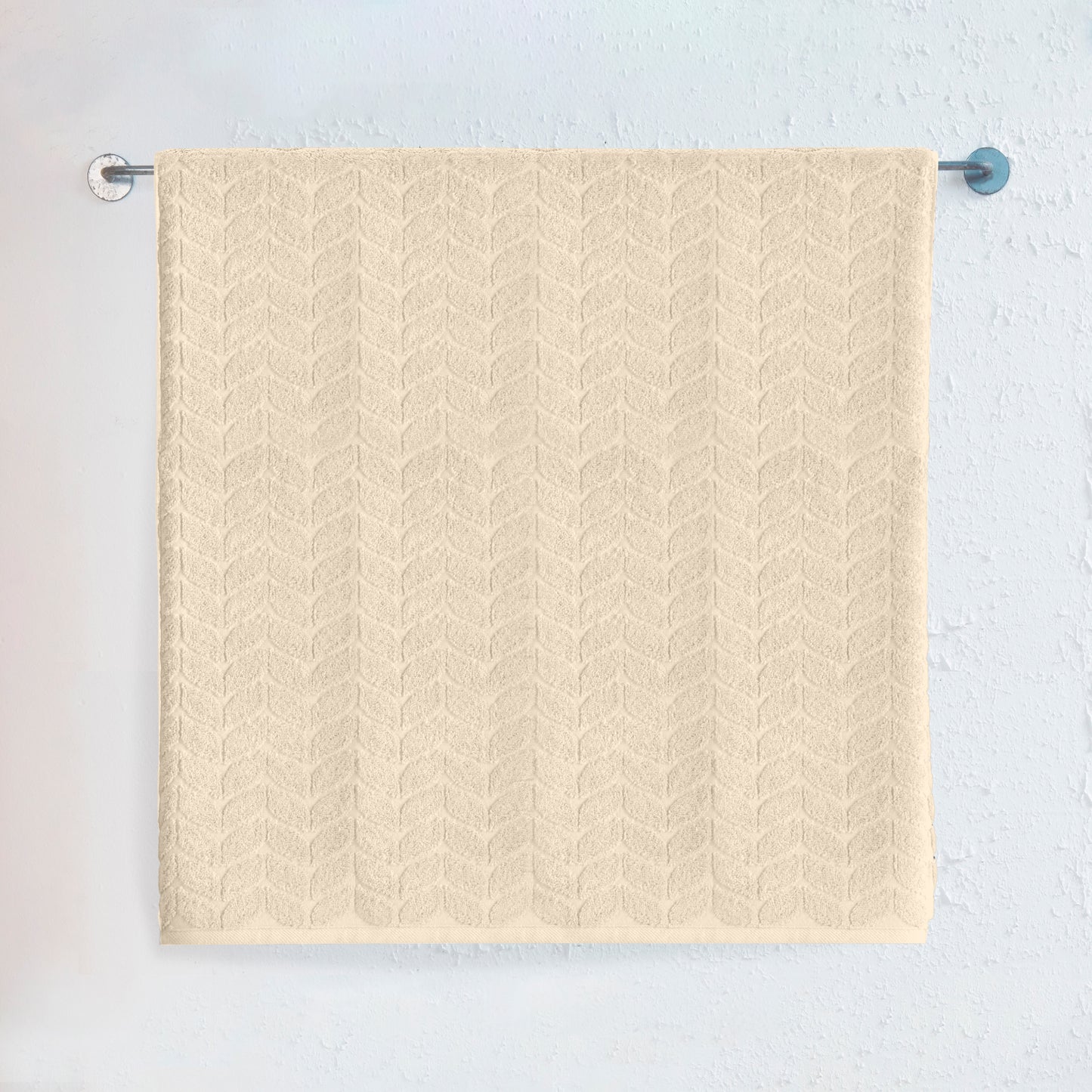 Elegant Comfort 1-Piece Premium Turkish Cotton Braided Jumbo Towel, 35x 70 inch