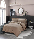 Essential 3-Piece Solid Duvet Cover Set