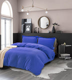 Essential 3-Piece Solid Duvet Cover Set