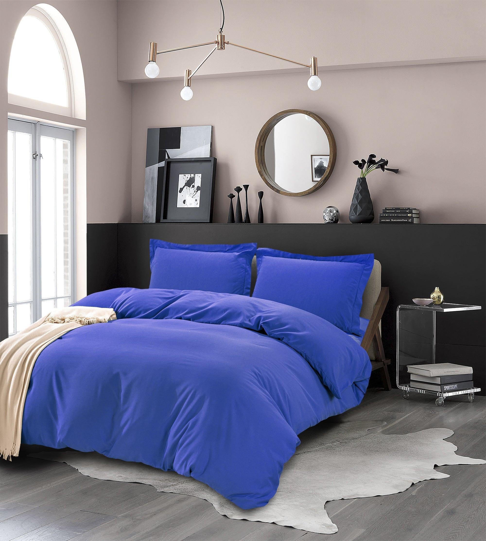 Essential 3-Piece Solid Duvet Cover Set