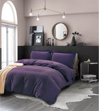 Essential 3-Piece Solid Duvet Cover Set