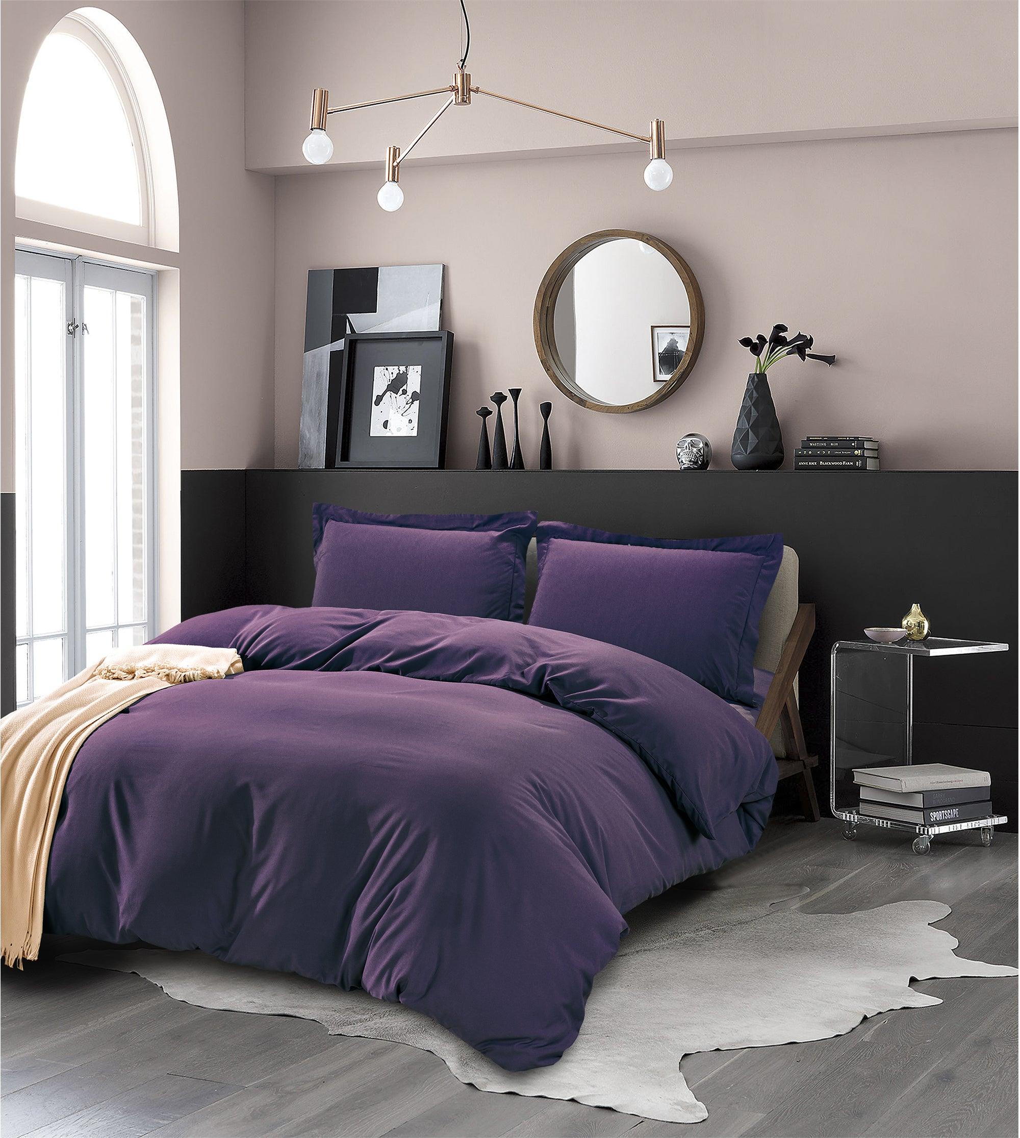 Essential 3-Piece Solid Duvet Cover Set