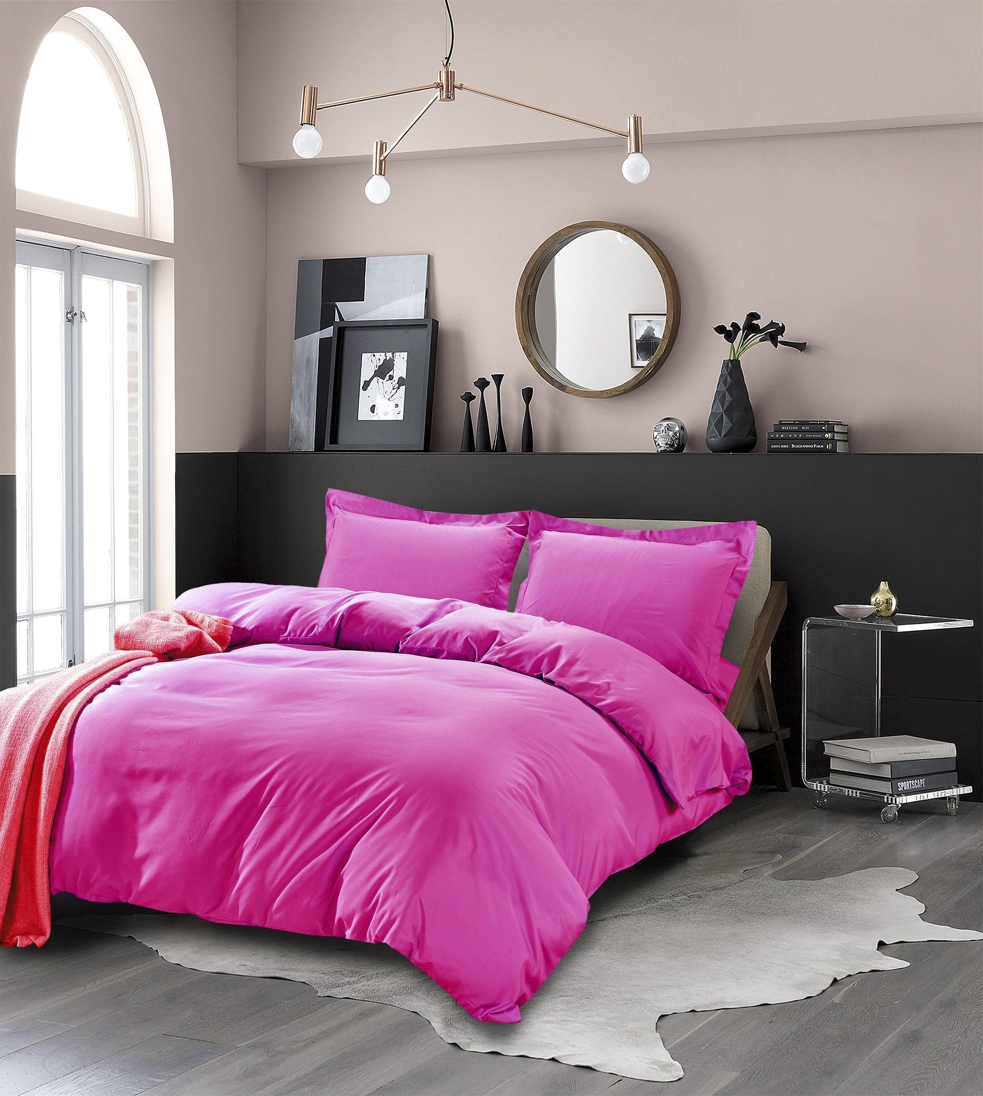 Essential 3-Piece Solid Duvet Cover Set