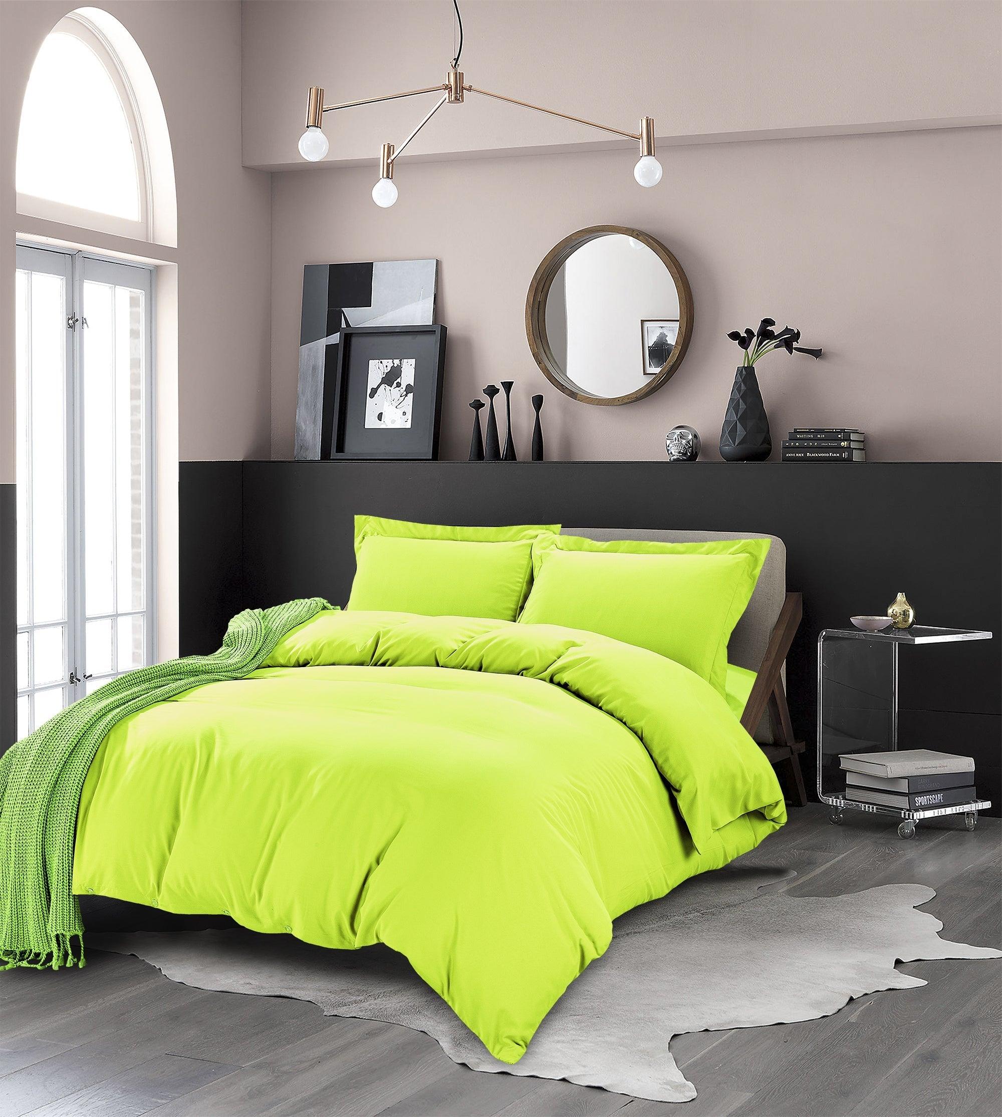 Essential 3-Piece Solid Duvet Cover Set