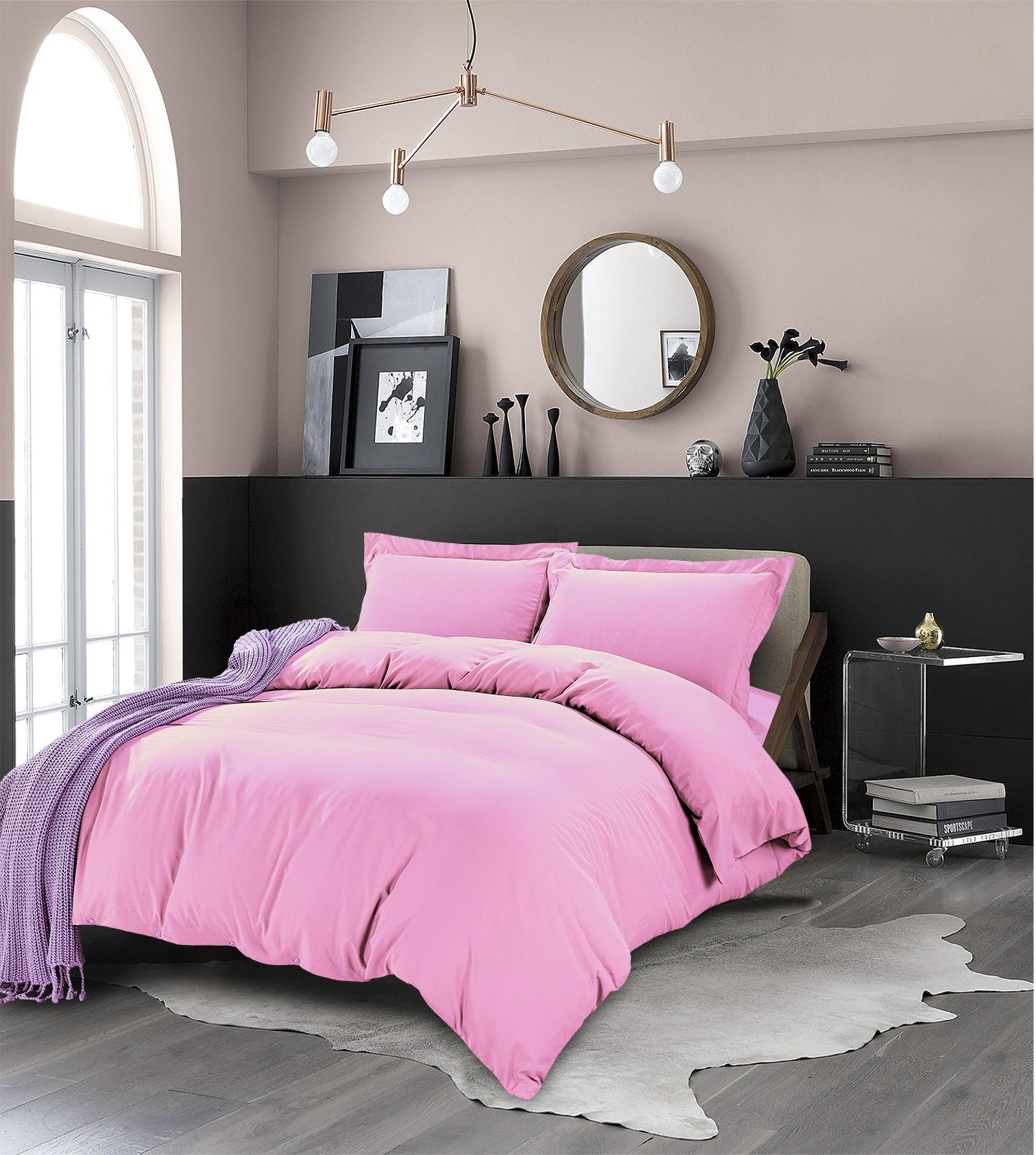 Essential 3-Piece Solid Duvet Cover Set