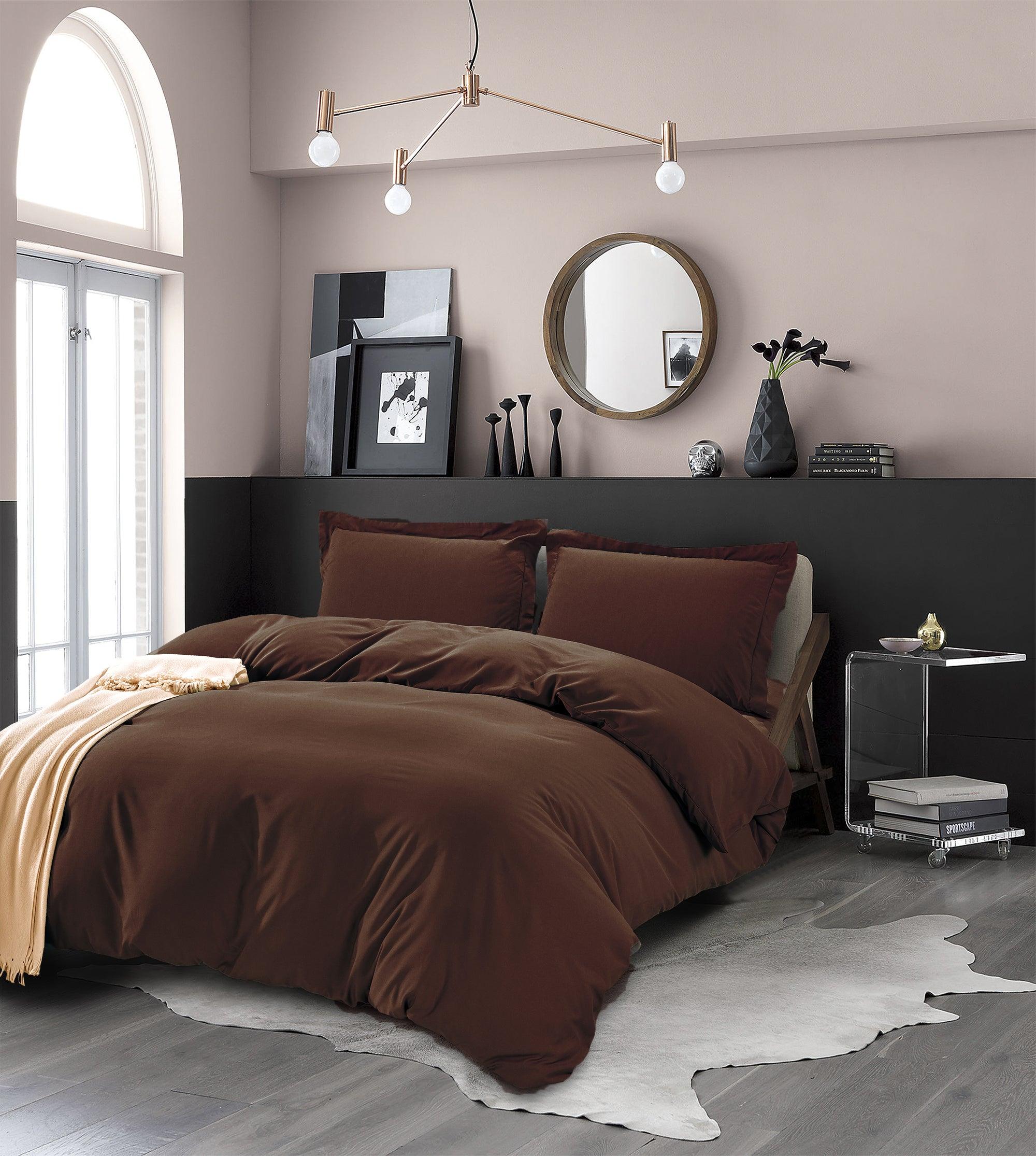 Essential 3-Piece Solid Duvet Cover Set