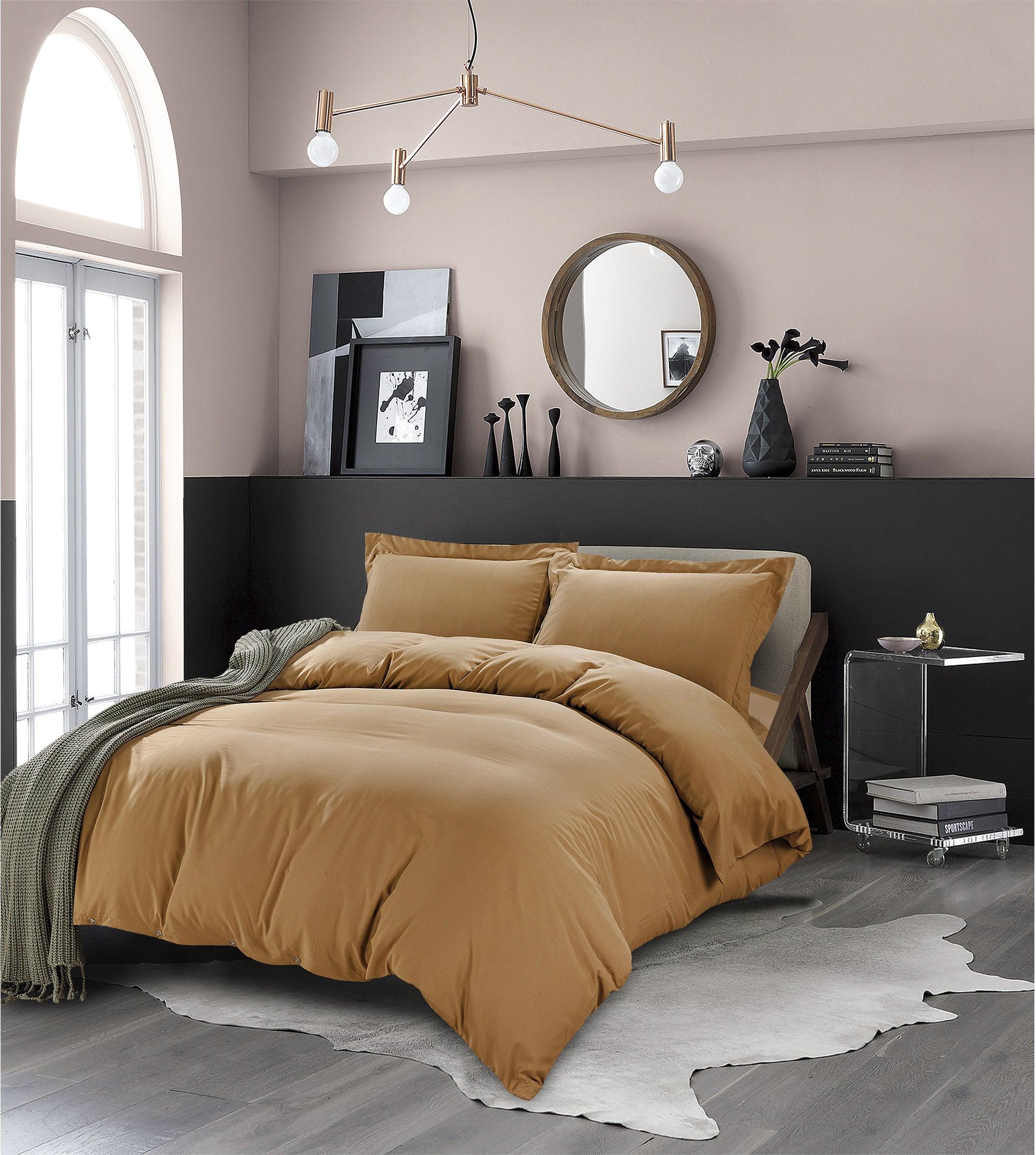 Essential 3-Piece Solid Duvet Cover Set
