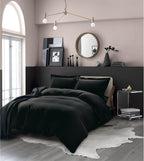 Essential 3-Piece Solid Duvet Cover Set