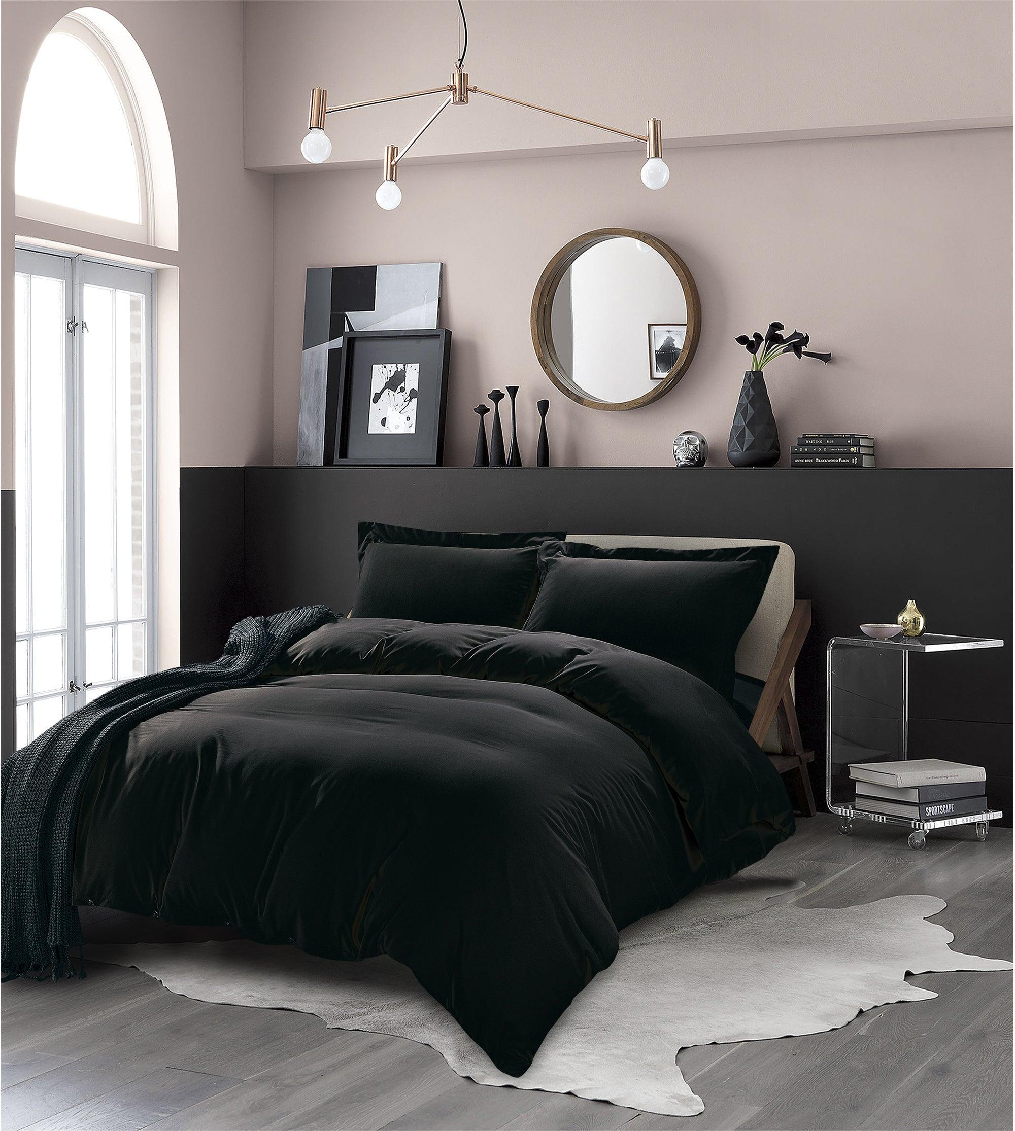 Essential 3-Piece Solid Duvet Cover Set
