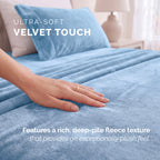 4-Piece Velvet Plush Flannel Sheet Set