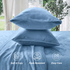 4-Piece Velvet Plush Flannel Sheet Set