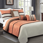 12-Piece Cirena Micro suede Comforter Set, Includes 6-Piece Sheet Set with Double Sided Storage Pockets
