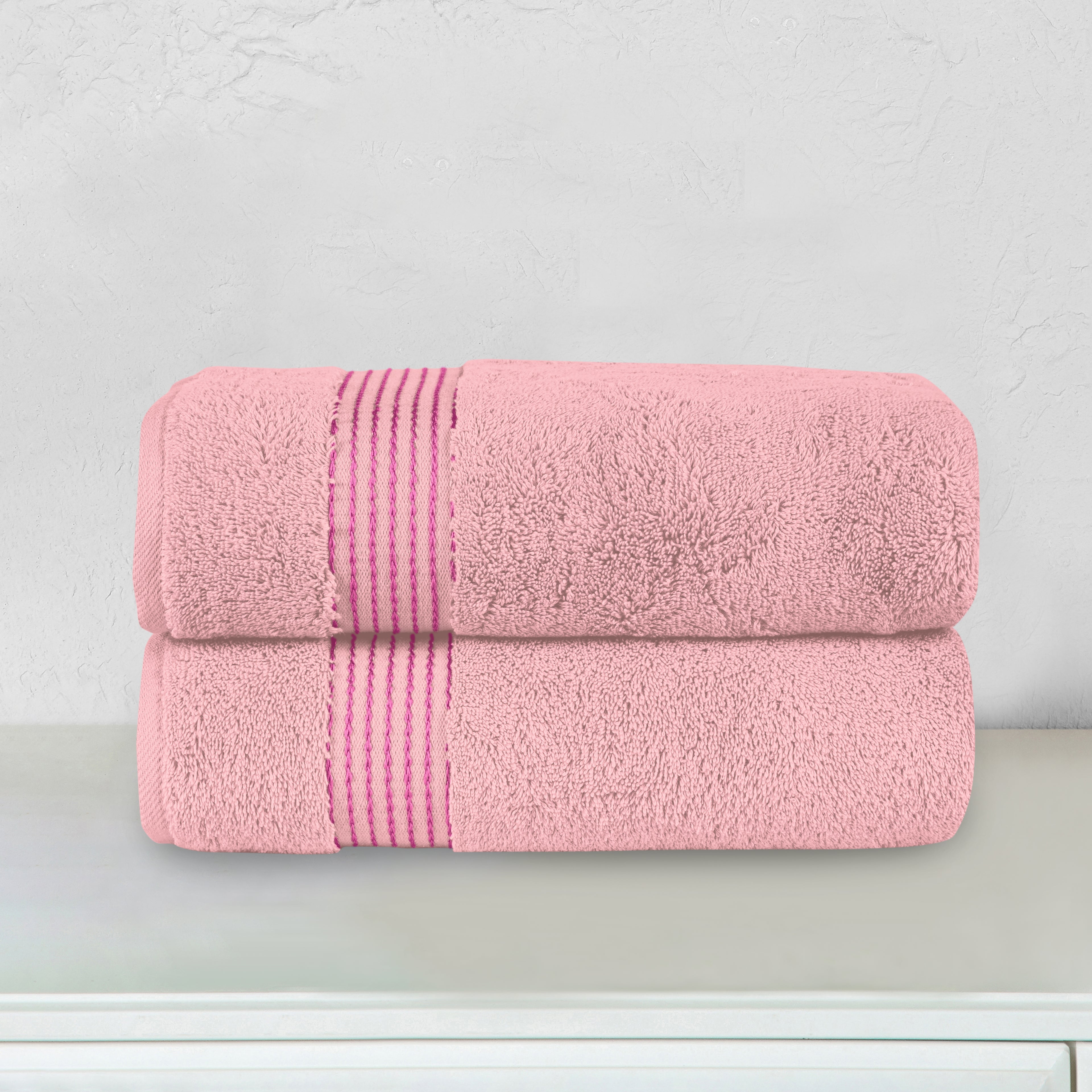 2-Pack Premium Turkish Cotton Bath Towel Set, 27 x 54 inch