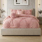10-Piece Sunflower Comforter Set - Includes 4-Piece Sheet Set with Double Sided Storage Pockets