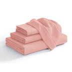 Extra deep 18-24 Inch Pocket 3 Line Embroidery, 4-Piece Sheet Set, Bright Shades