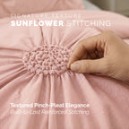 10-Piece Sunflower Comforter Set - Includes 4-Piece Sheet Set with Double Sided Storage Pockets