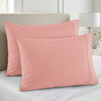 Set of 2 Pillowcases- 3 Line Embroidery