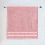 1-Piece Premium Turkish Cotton 4 Lines Stripe Jumbo Towel, 35x 70 inch