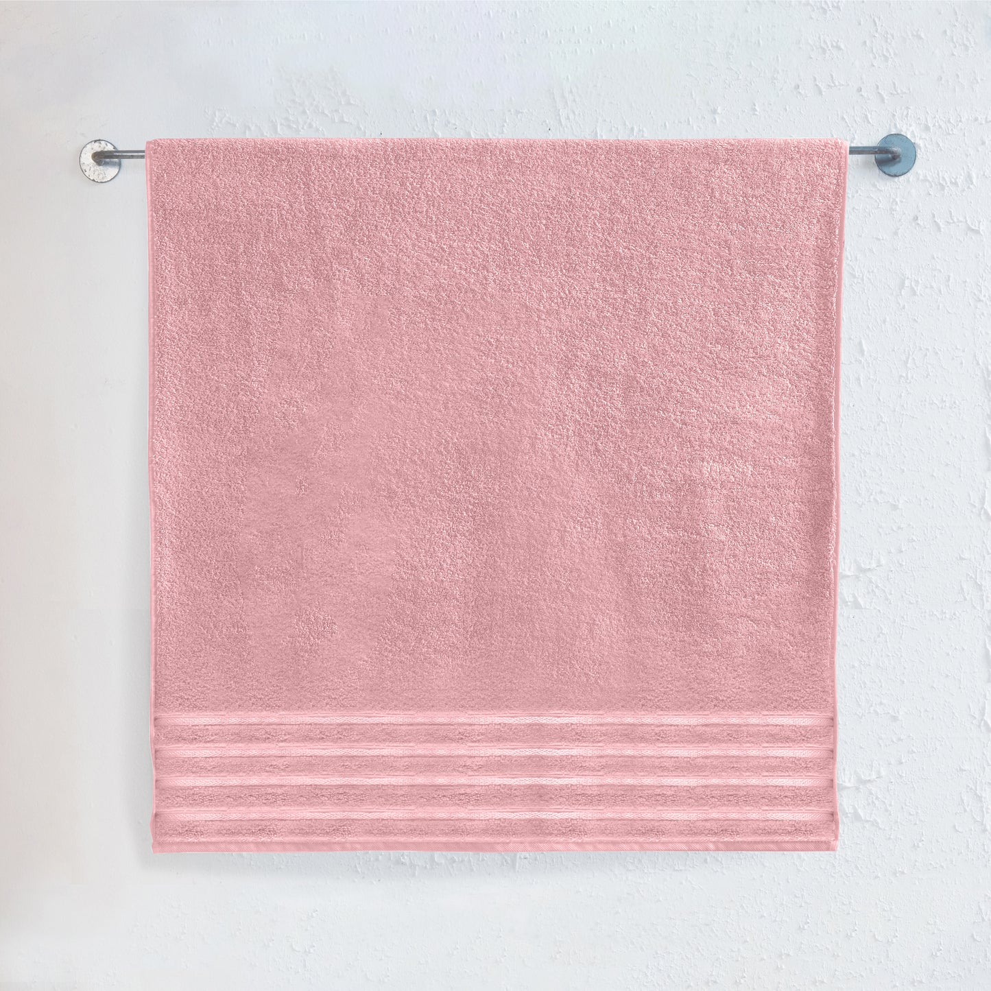 Elegant Comfort 1-Piece Premium Turkish Cotton 4 Lines Stripe Jumbo Towel, 35x 70 inch