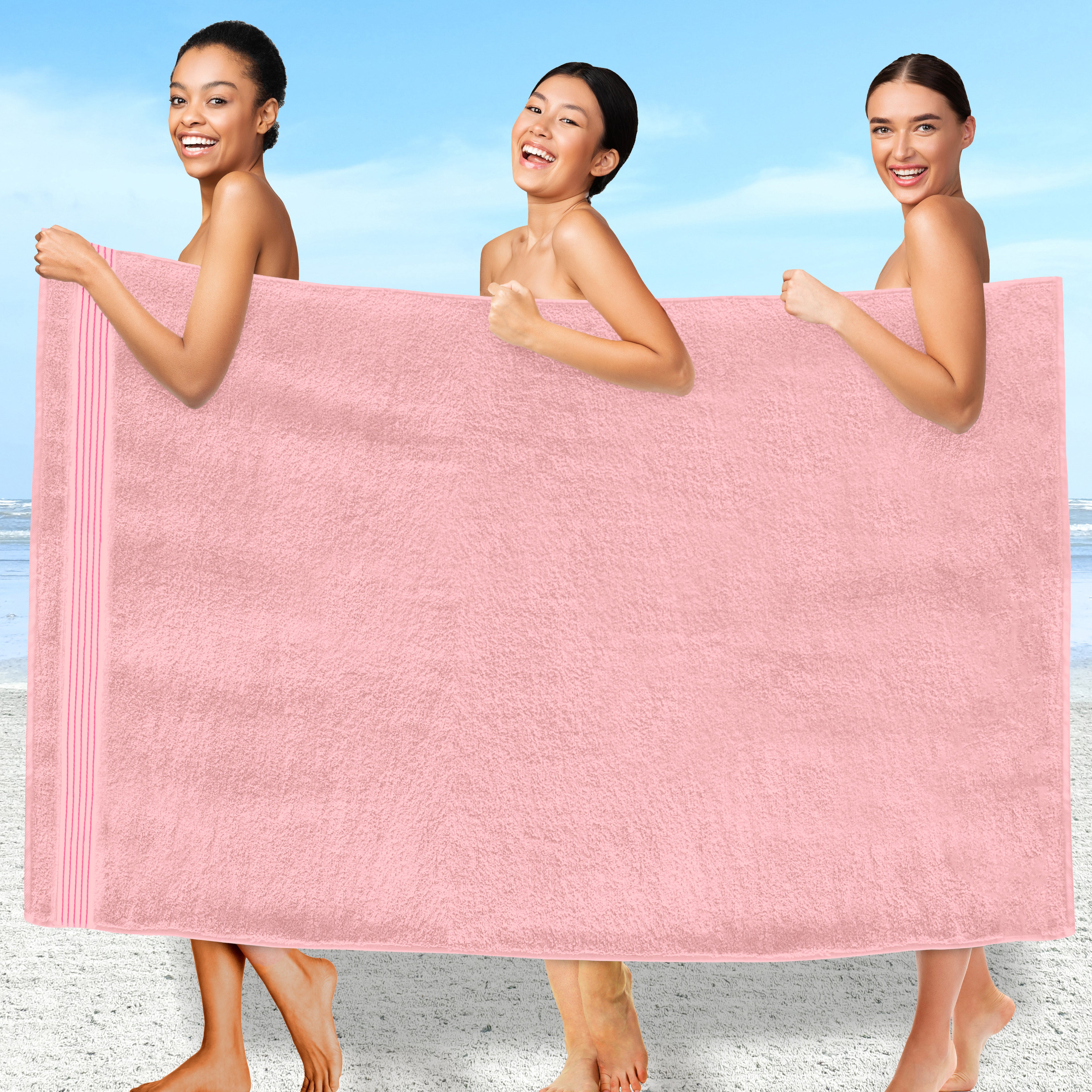 1-Piece Premium Turkish Cotton Oversized Bath Sheet Towel 40 x 80 Inch