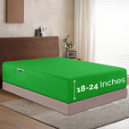 Extra Deep Pocket 18"-24" Single Fitted Sheet for High Mattress, Bright Shades