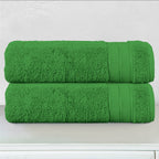 2-Pack Turkish Cotton Three Line Popcorn Bath Towel Set, 27 x 54 inch