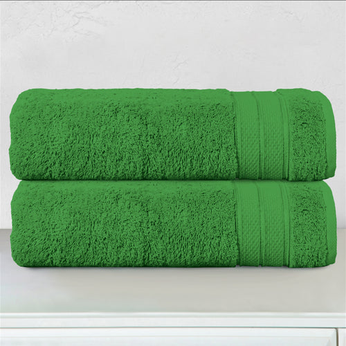 2-Pack Turkish Cotton Three Line Popcorn Bath Towel Set, 27 x 54 inch
