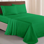 Essential 4-Piece 3-Line Embroidery Sheet Set, Soft as a Hotel Premium Quality,  Moody Shades
